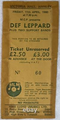 Huge Rare Def Leppard Vintage Concert Ticket Stub Lot Choose From Over 150