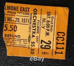 Humble Pie Steve Marriott Guitar Pick Fillmore Concert +Ticket stub & Program