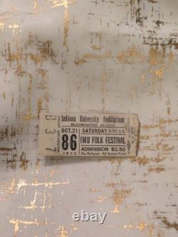 IMU Folk Festival Howlin Wolf Otis Rush IU Oct 21, 1972 Concert Ticket Stub RARE