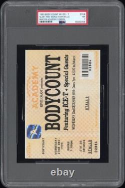 Ice-t Bodycount Concert Ticket Stub 1993 Slamfest World Tour 12/22 London Psa 7