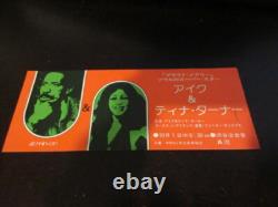 Ike & Tina Turner 1974 Japan Tour Min On Concert Ticket Stub The Ikettes