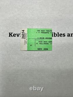 Incubus Concert Ticket Stub, Roxy West Hollywood, CA, 10/26/1999