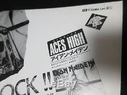Iron Maiden 1985 Japan Tour Book with Ticket Stub Concert Program World Slavery
