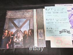 Iron Maiden 1996 Japan Tour Book w Ticket Stub Concert Program The X Factor Era