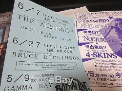 Iron Maiden 1996 Japan Tour Book w Ticket Stub Concert Program The X Factor Era