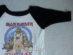 Iron Maiden Powerslave Tour Concert T-Shirt XL With Ticket Stub No Flaws