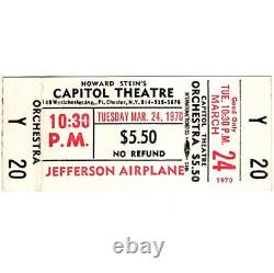 JEFFERSON AIRPLANE Concert Ticket Stub PORT CHESTER NY 3/24/70 CAPITOL THEATRE