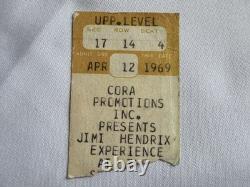 JIMI HENDRIX 1969 Original CONCERT TICKET STUB Philadelphia Spectrum