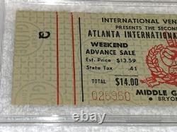 JIMI HENDRIX ATLANTA INTERNATIONAL POP FESTIVAL 1970 CONCERT TICKET Ephemera