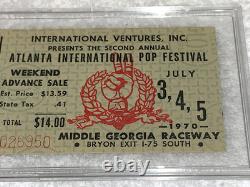 JIMI HENDRIX ATLANTA INTERNATIONAL POP FESTIVAL 1970 CONCERT TICKET Ephemera