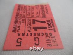 JIMI HENDRIX Original 1968 CONCERT TICKET STUB Atlanta, GA EX++