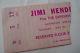 Jimi Hendrix Original 1970 Concert Ticket Stub Jimi's Final Tour