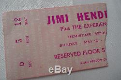 JIMI HENDRIX Original 1970 CONCERT Ticket STUB Jimi's Final Tour