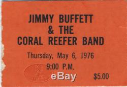 JIMMY BUFFETT 1976 Tour Concert Ticket Stub ROXY
