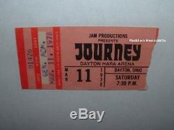 JOURNEY / VAN HALEN / MONTROSE 1978 Concert Ticket Stub DAYTON HARA ARENA Rare