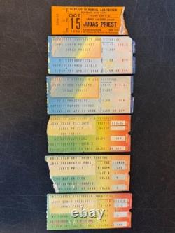 JUDAS PRIEST Concert Ticket Stubs 1980 1984