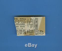 JUDY GARLAND original concert TICKET STUB Carnegie Hall April 23, 1961