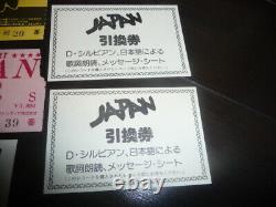 Japan/Concert Tickets Stub Sticker Together David Sylvian Mick Karn