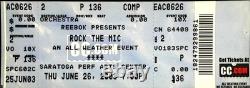 Jay Z 50 Cent Snoop Dogg Rock The Mic Concert Ticket Stub Saratoga NY 6/26/2003