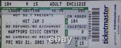Jay-Z Rocafella Chingy Kelis Concert Ticket Stub Hartford Civic CT 11/21/2003