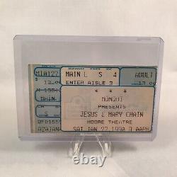 Jesus Mary Chain NIN Moore Theatre Seattle WA Concert Ticket Stub Vintage 1990
