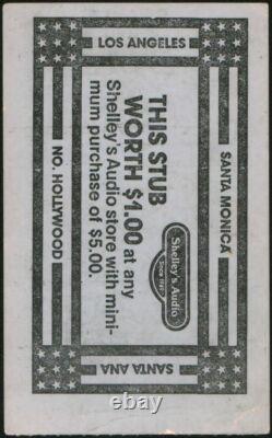 Jethro Tull-1976 RARE Concert Ticket Stub (Los Angeles-Memorial Coliseum)