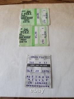 Jethro Tull lot original 1978 ticket stubs from Michigan shows + Concert photos