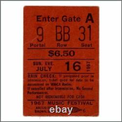 Jimi Hendrix 1967 Forest Hills Stadium New York Concert Ticket Stub (USA)