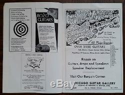 Jimi Hendrix-1968 RARE Concert Program (Book) & Ticket Stub (Chicago Coliseum)