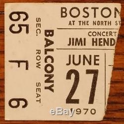 Jimi Hendrix-1970 RARE Original Concert Ticket Stub (Boston Garden)