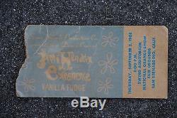 Jimi Hendrix Experience 1968 Concert Ticket Stub withGreat Band Logo