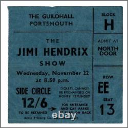 Jimi Hendrix Experience Pink Floyd 1967 Portsmouth Ticket Stub (UK)