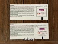 Jimmy Buffet Paris France Rare Concert Ticket Stub (2 Stubs) 9/24/2016