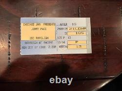 Jimmy Page Concert Ticket Stub Uic Pavilion (chicago) 10-17-1988