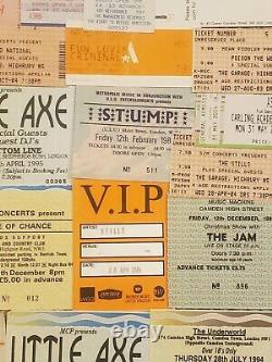 Job Lot Bundle 96 Used Concert Ticket Stubs and VIP pass mostly Indie Rock