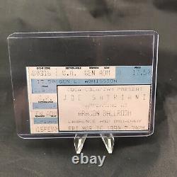 Joe Satriani Aragon Ballroom Chicago IL Concert Ticket Stub Vintage March 1990