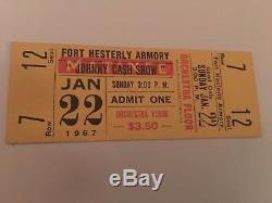 Johnny Cash Concert Ticket Stub UNUSED January 22, 1967 Tampa Florida