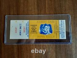 Johnny Cash Super Rally 1976 Unused Concert Ticket (one Of A Kind)