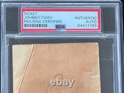 Johnny Cash at Grand Ole Opry Signed Concert Ticket Autographed Auto PSA Rare