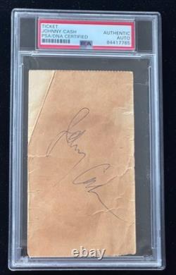 Johnny Cash at Grand Ole Opry Signed Concert Ticket Autographed Auto PSA Rare