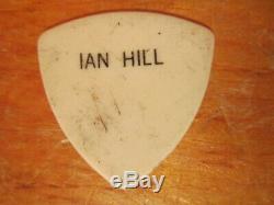 Judas Priest IAN HILL 1981 Genuine Concert Tour Used Guitar Pick & Ticket Stub