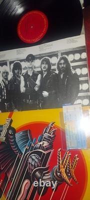 Judas Priest Lifetime Collection RARE Vinyl Records Concert Ticket Stub Lot L@@K