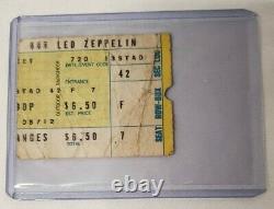 July 20 1973 Original Led Zeppelin Concert Ticket Stub Boston Garden Memorabilia
