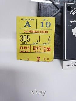 June 10, 1972 Elvis Presley Madison Square Garden Ticket Stub (Rare) Concert NY