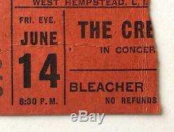 June 1968the Creamconcert Ticket Stubwheels Of Fire Tour Island Garden LI Ny