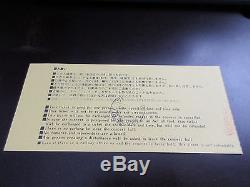 KISS 1977 Japan Tour Concert Ticket Stub for Extra Budokan Gig Gene Simmons