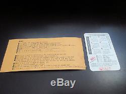 KISS 1977 Japan Tour Concert Ticket Stub for Nagoya w Promo Card from Victor