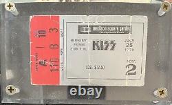 KISS 1979 Concert Ticket stub from 7/25/79 Dynasty tour from MSG in case