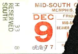 KISS ACDC Concert Ticket Stub Mid South Coliseum Memphis TN Rock Show 12/9/1977