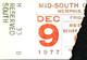 Kiss Acdc Concert Ticket Stub Mid South Coliseum Memphis Tn Rock Show 12/9/1977